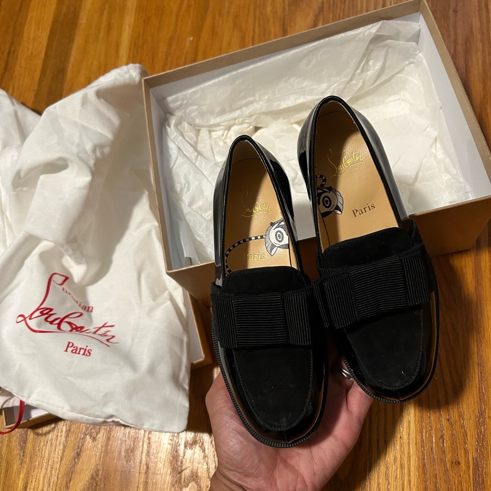 Christian Louboutin Elegant Black Loafers for Toddler boys
